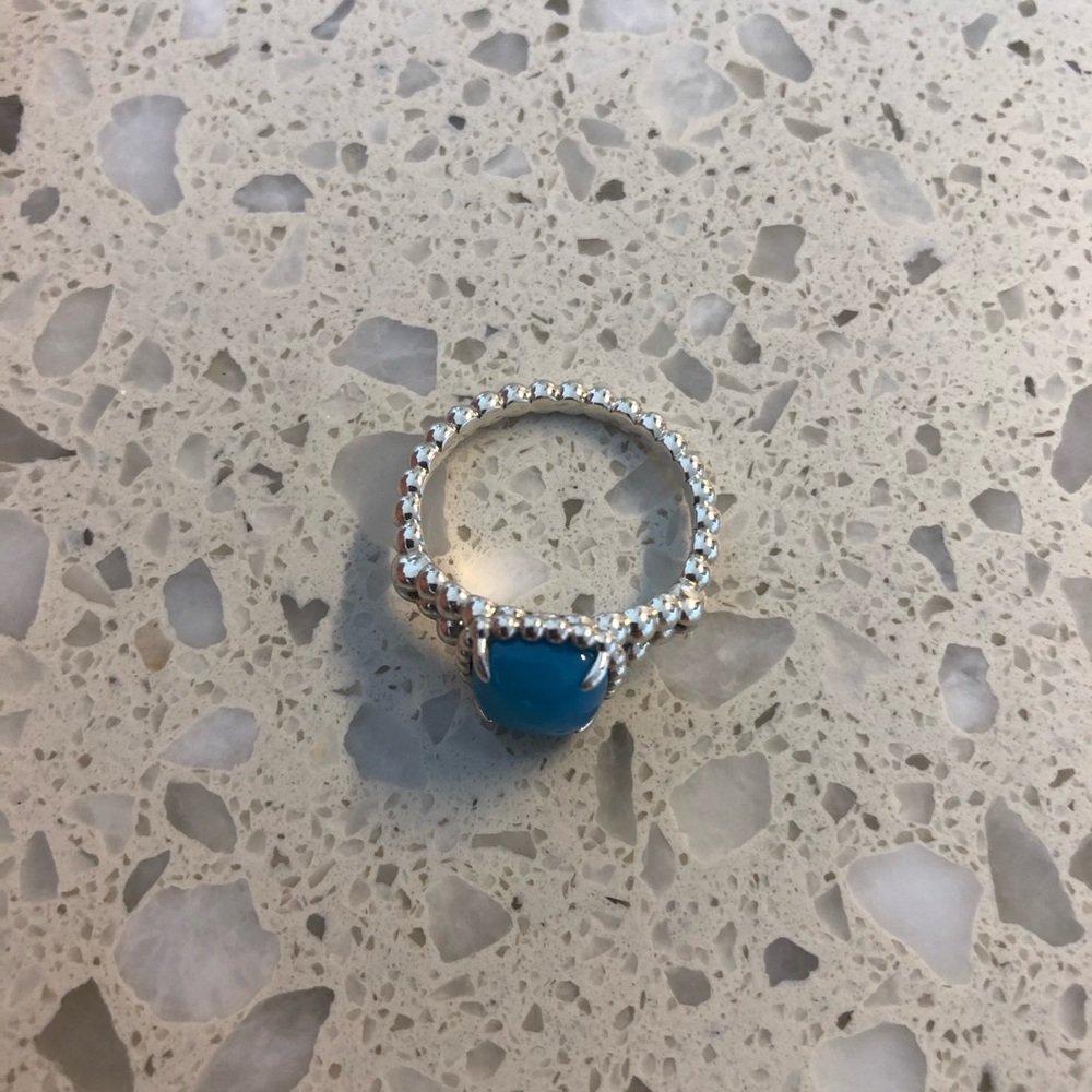 Pandora ring with turquoise stone
